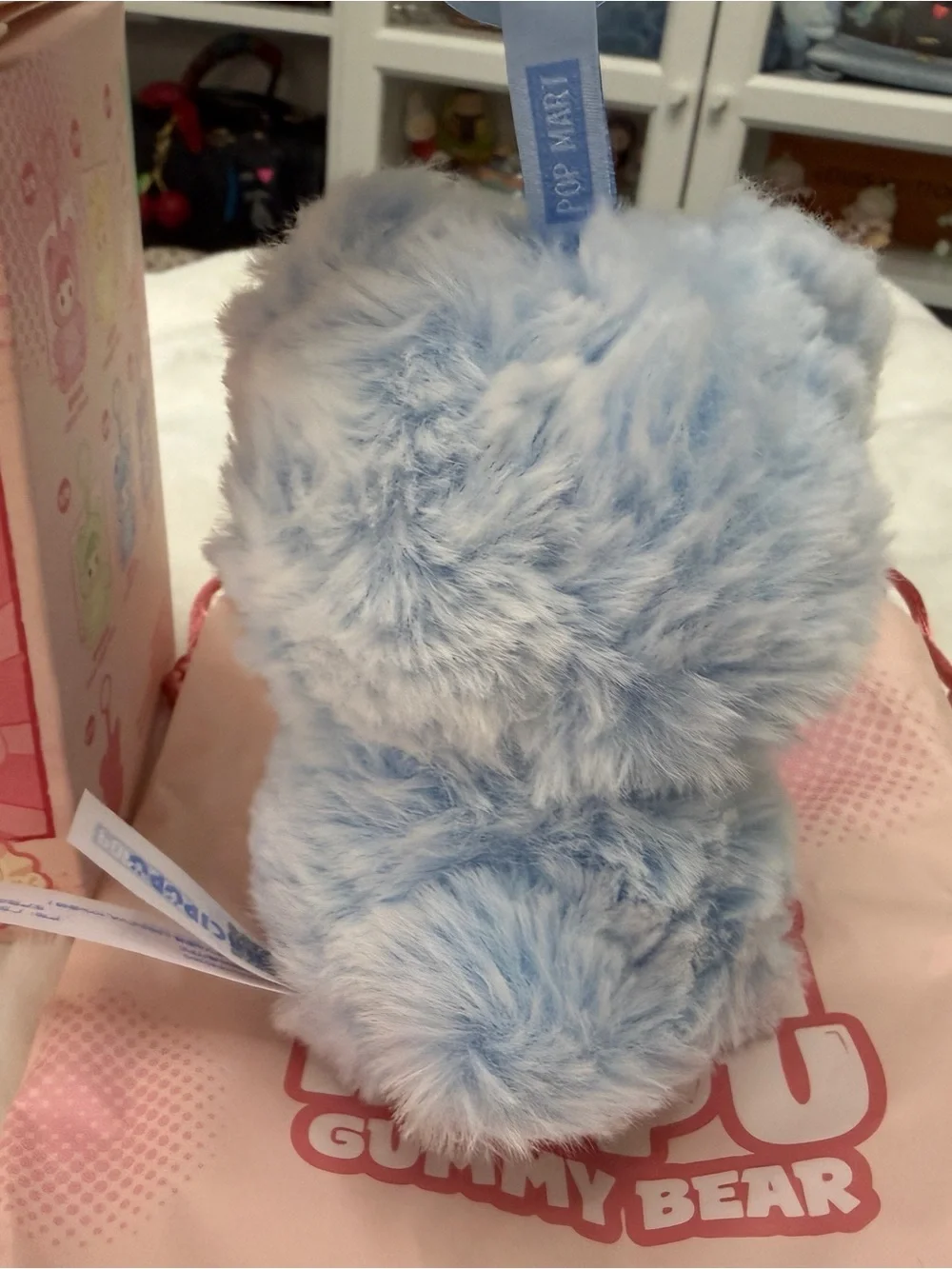 Haci Pupu Gummy Bear Plush Bag Charm - Light Blue